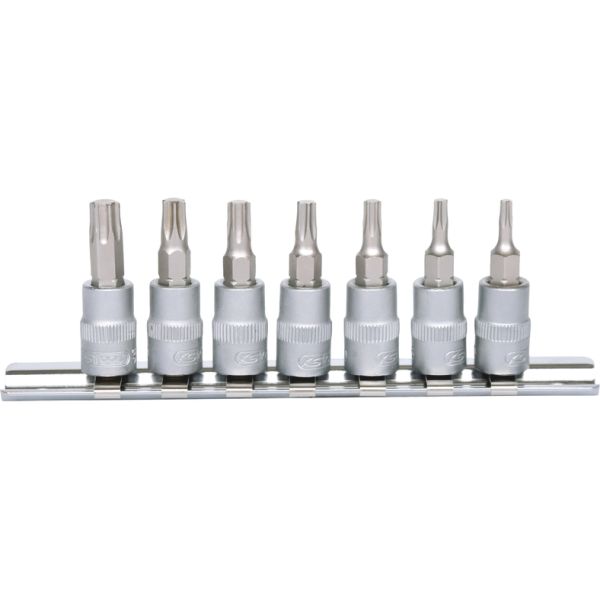 KS TOOLS Torx otsikpadrunite komplekt, 7 tk, 1/4", T10-T40 911.1458