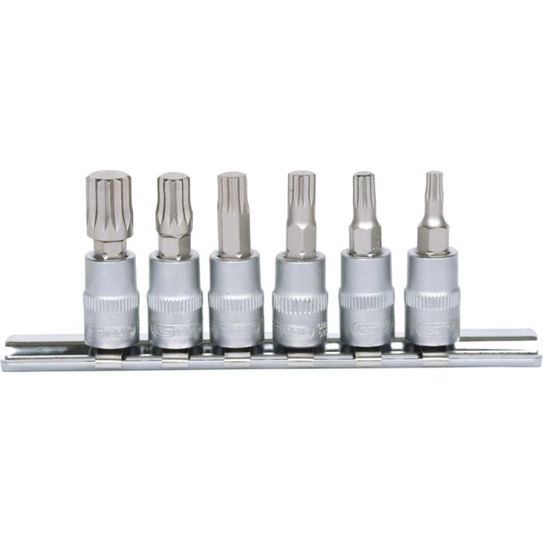 KS TOOLS 1/4" XZN (mitmehammas) padrunotsikute komplekt, 6 tk, M4-M10 911.1547