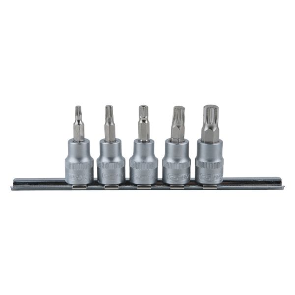 KS TOOLS Padrunotsakute komplekt 3/8", XZN (Spline), M4-M10, 5 tk 911.3923