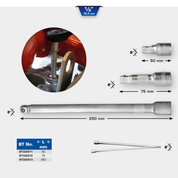 KS TOOLS Pikendus, padrunvõti BT022913