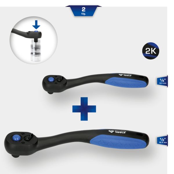 KS TOOLS Zestaw kluczy zapadkowych (grzechotek) BT023002
