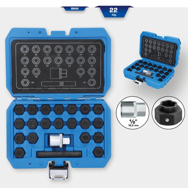 KS TOOLS Zestaw narzędzi do wypinania, zabezpieczenia śrub kół BT691050