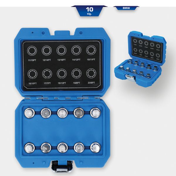 KS TOOLS Zestaw narzędzi do wypinania, zabezpieczenia śrub kół BT691170