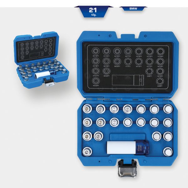 KS TOOLS Zestaw narzędzi do wypinania, zabezpieczenia śrub kół BT691230