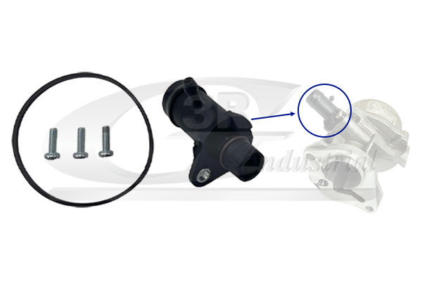 3RG Remondikomplekt,vaakumpump(pidurisüsteem) 74601