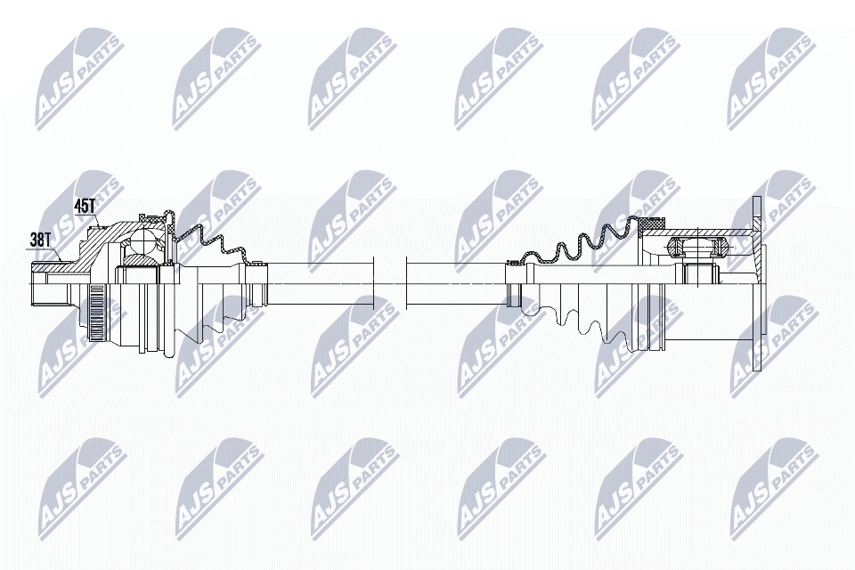 NTY Vetoakseli NPW-AU-007