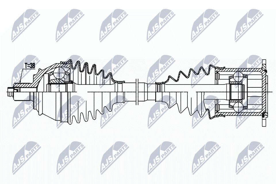 NTY Drivaxel NPW-AU-033