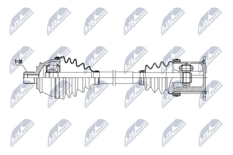 NTY Vetoakseli NPW-AU-105