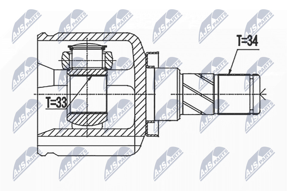 NTY Ledsats, drivaxel NPW-BM-144