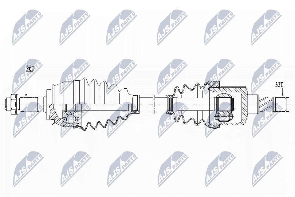 NTY Wał napędowy NPW-BM-155