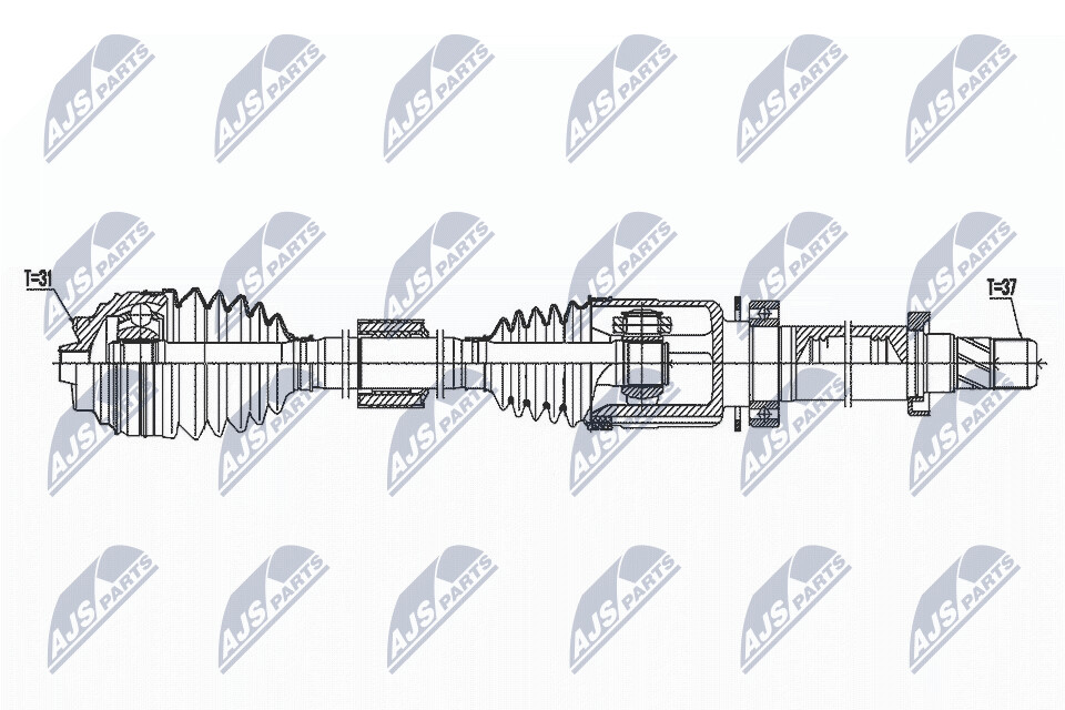 NTY Drivaxel NPW-BM-171
