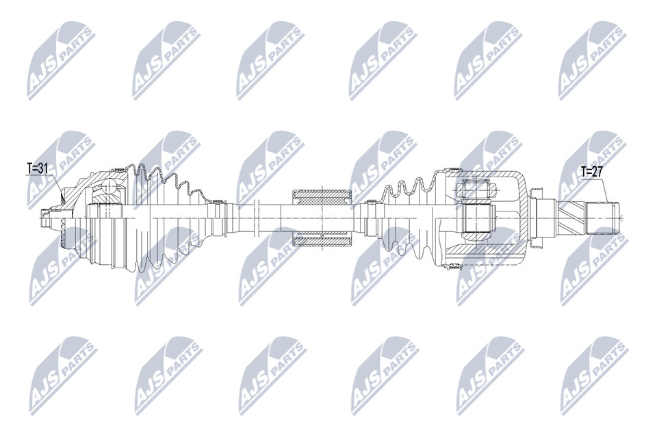 NTY Drivaxel NPW-BM-256