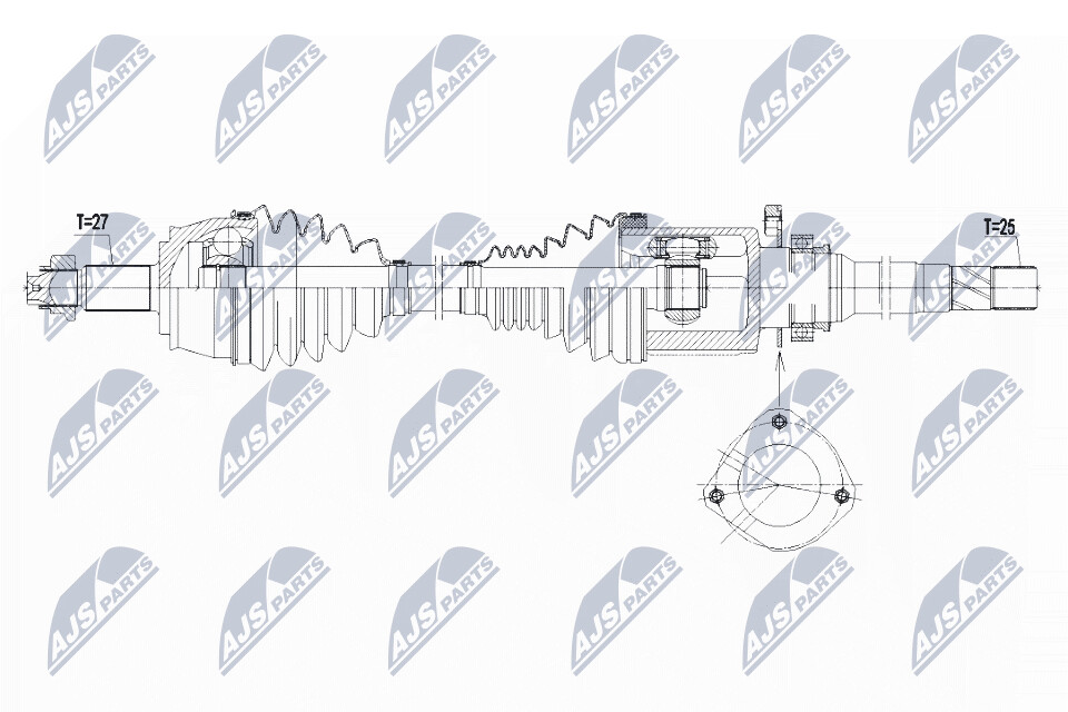 NTY Vetoakseli NPW-CH-040