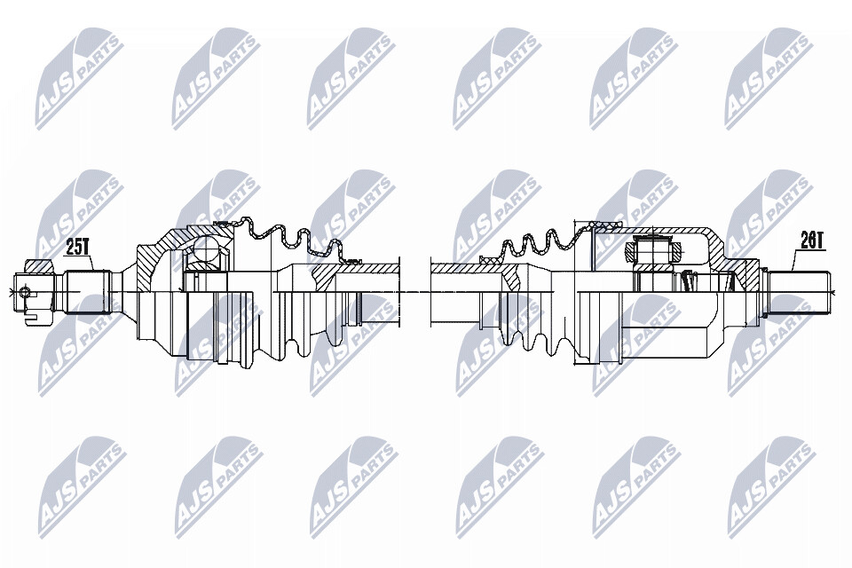 NTY Wał napędowy NPW-CT-053