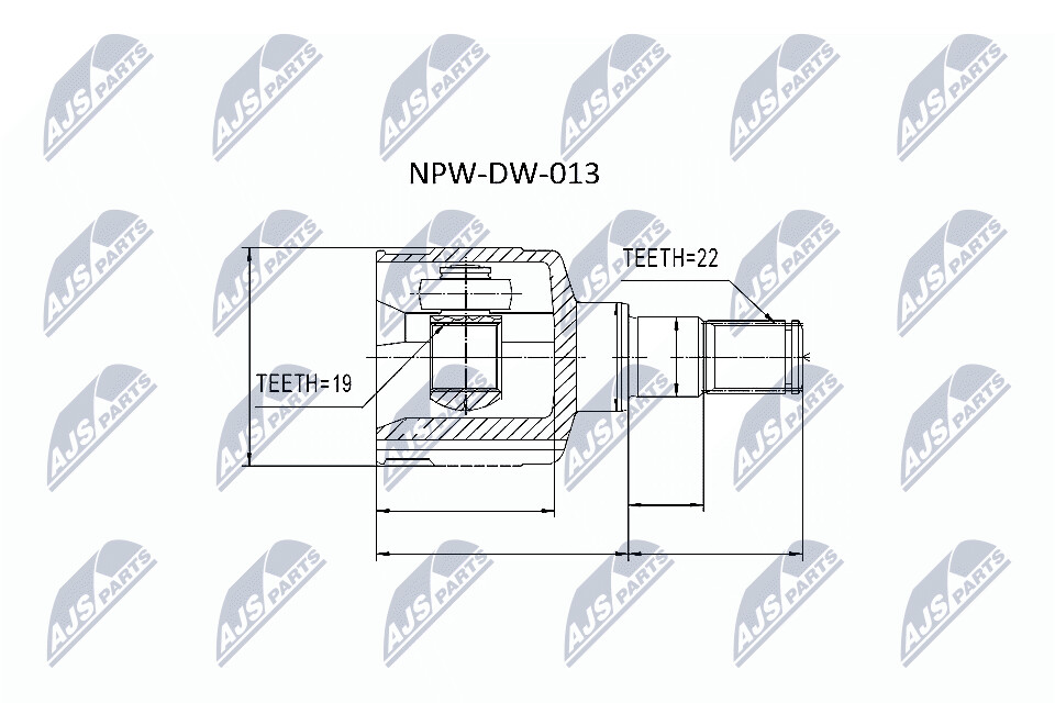 NTY Veovõlli otsa komplekt NPW-DW-013
