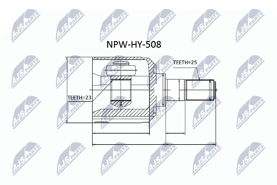NTY Veovõlli otsa komplekt NPW-HY-508