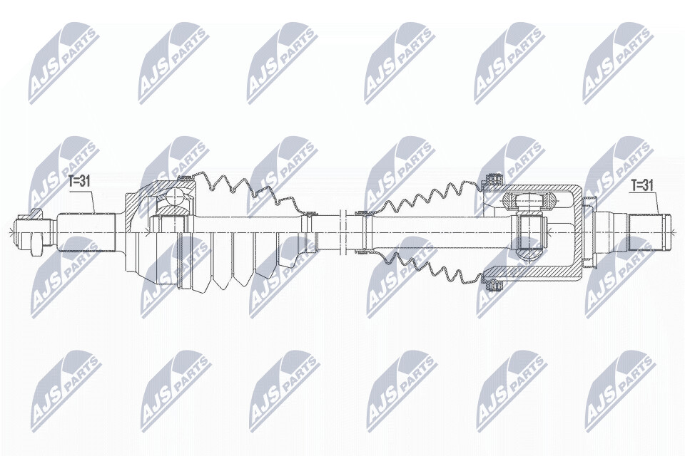 NTY Drivaxel NPW-LR-021
