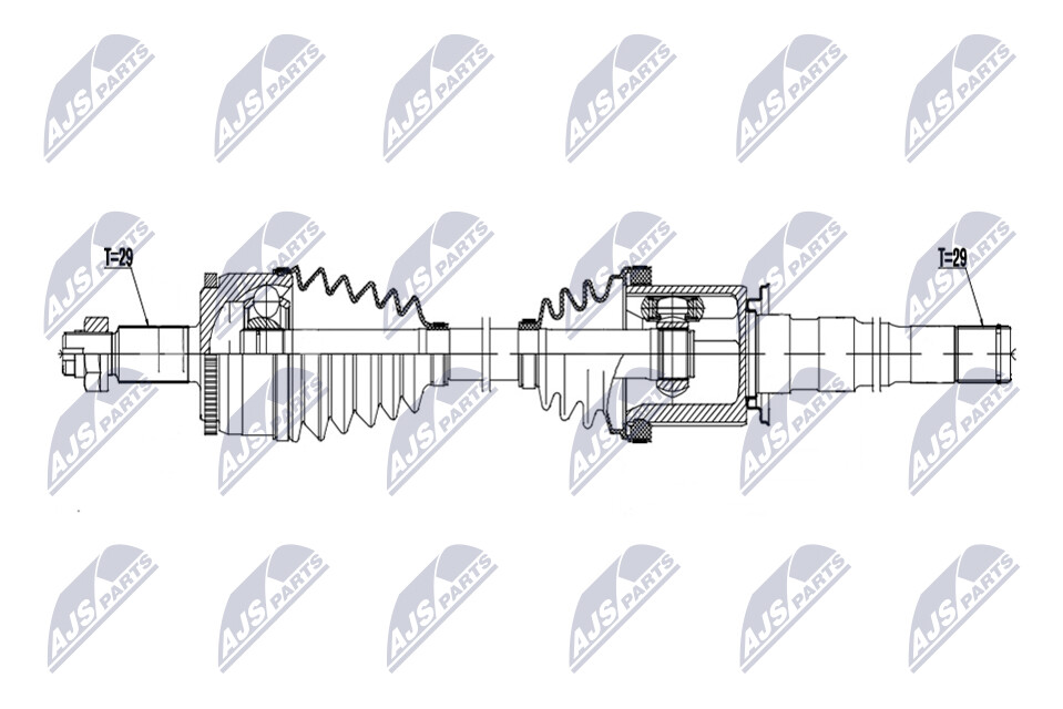 NTY Drivaxel NPW-LR-043