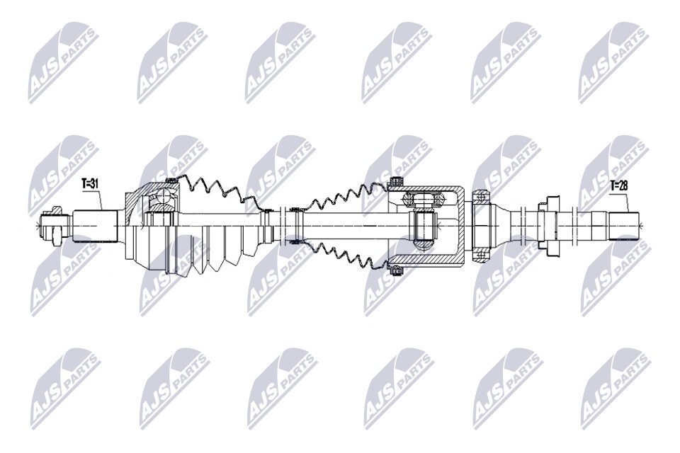 NTY Drivaxel NPW-LR-051