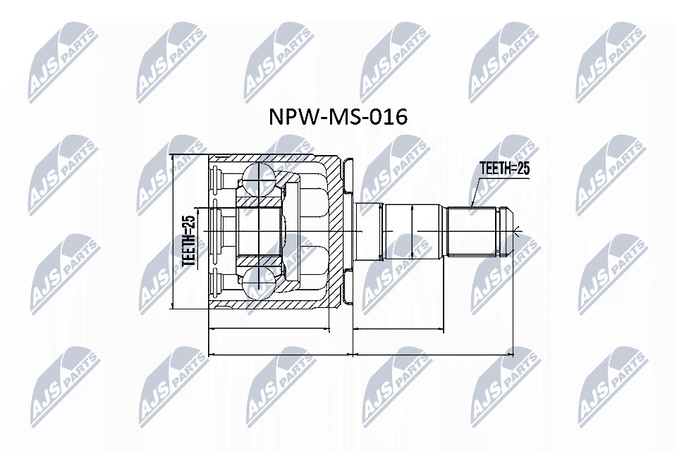 NTY Ledsats, drivaxel NPW-MS-016
