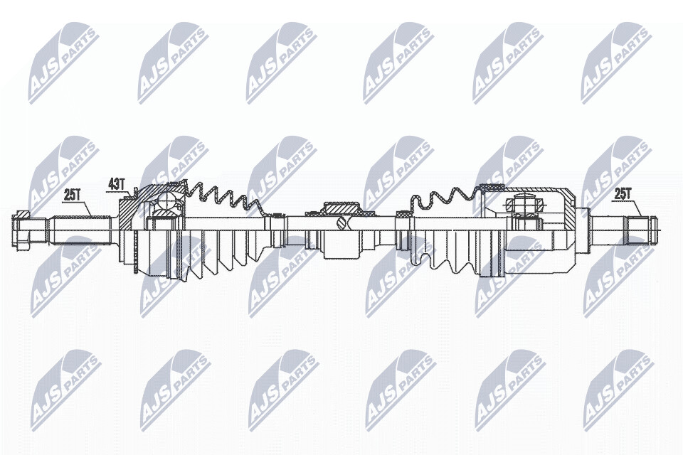 NTY Drivaxel NPW-MS-071
