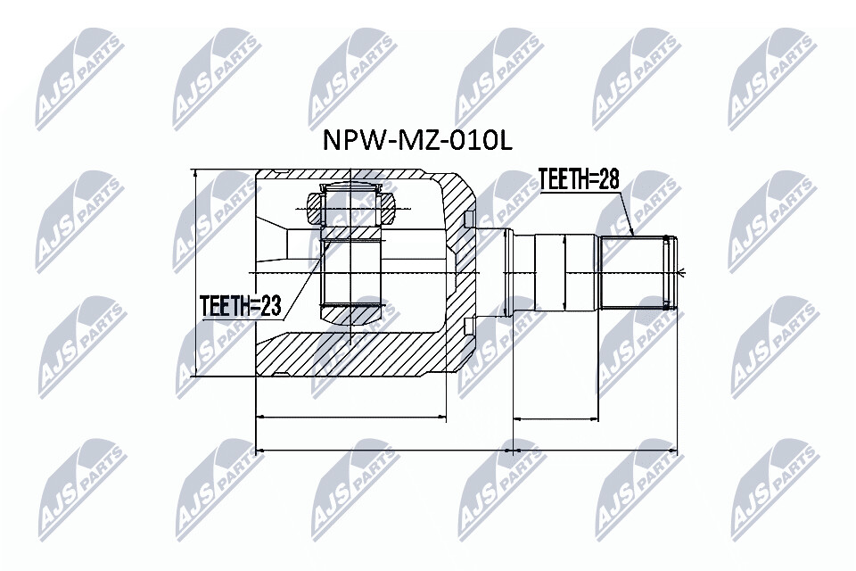 NTY Nivelsarja, vetoakseli NPW-MZ-010L