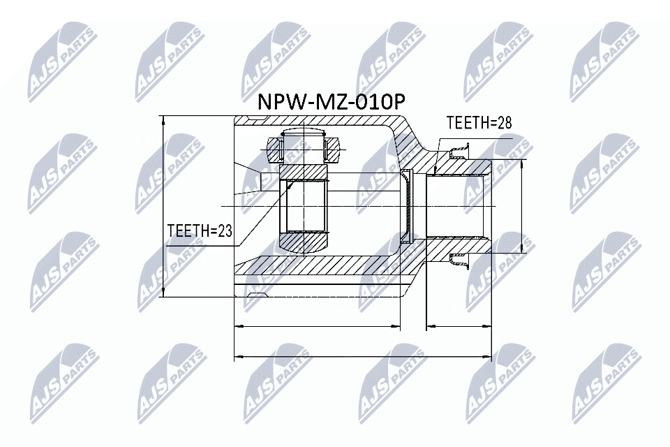 NTY Nivelsarja, vetoakseli NPW-MZ-010P