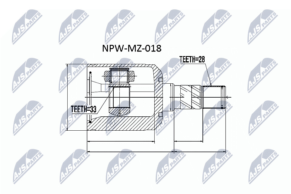 NTY Nivelsarja, vetoakseli NPW-MZ-018