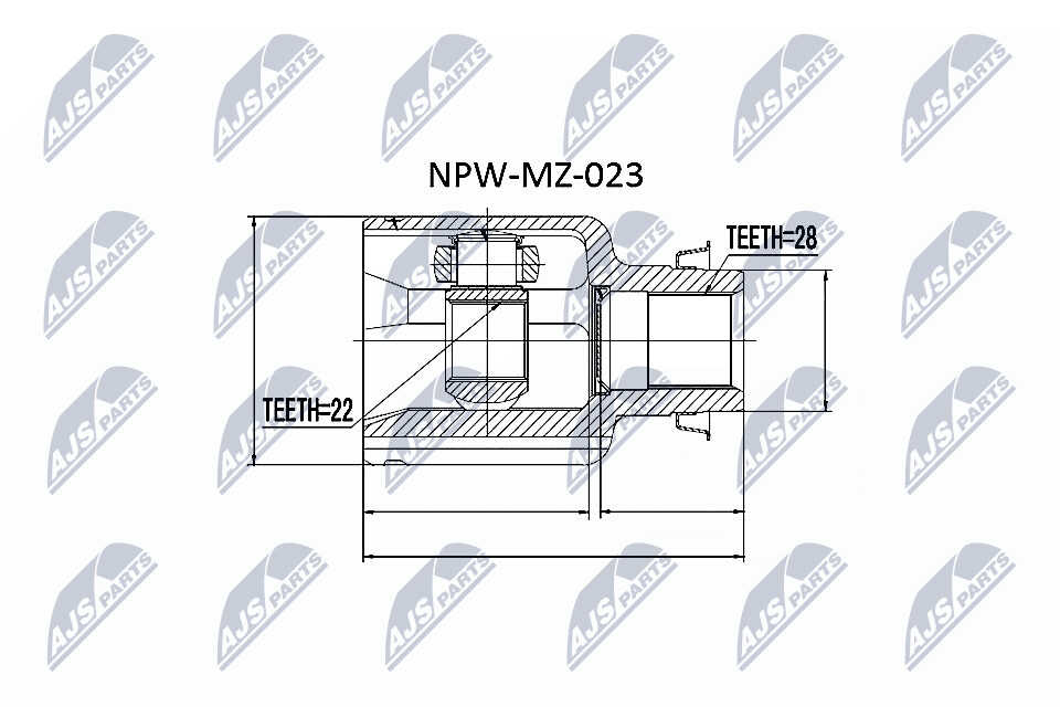 NTY Nivelsarja, vetoakseli NPW-MZ-023