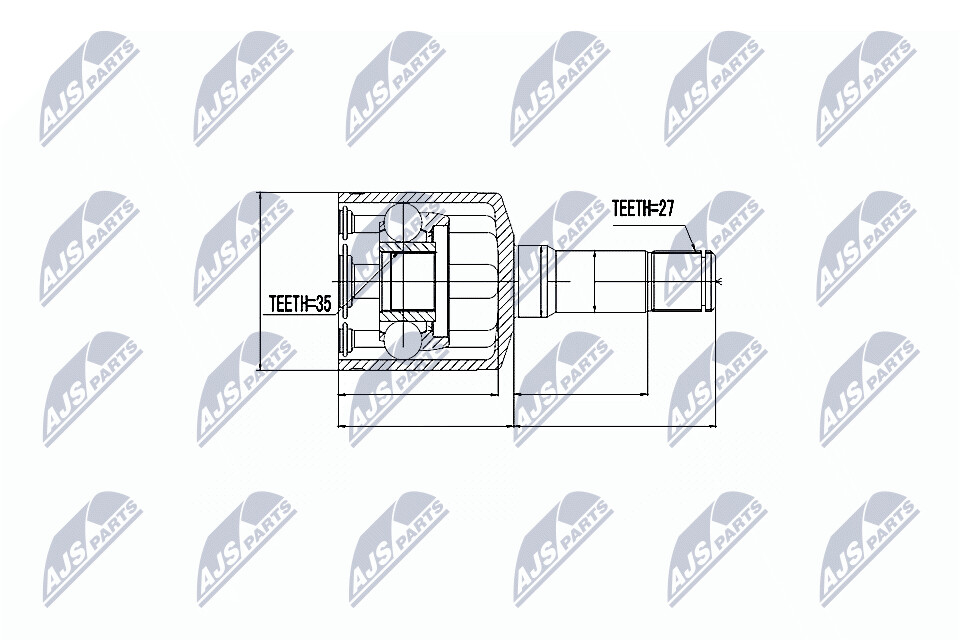 NTY Veovõlli otsa komplekt NPW-PL-011