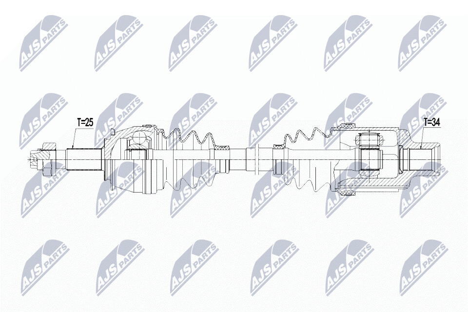NTY Drivaxel NPW-PL-061