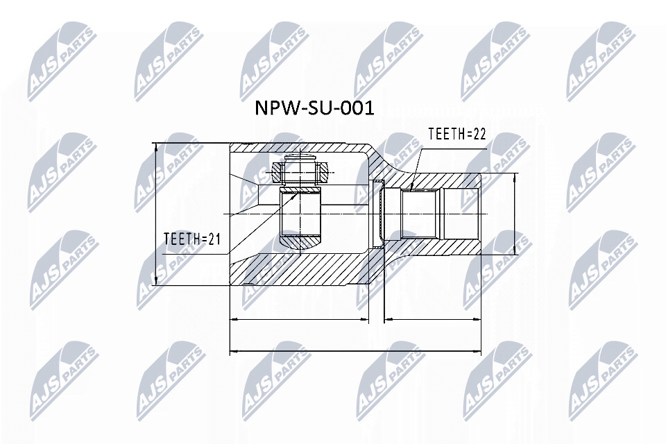 NTY Veovõlli otsa komplekt NPW-SU-001