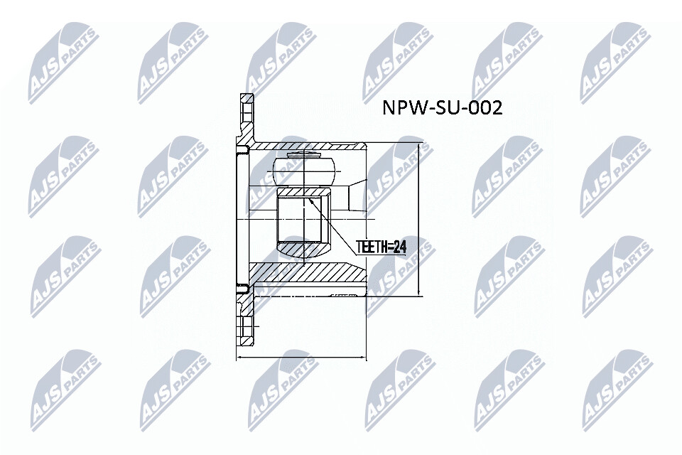 NTY Veovõlli otsa komplekt NPW-SU-002