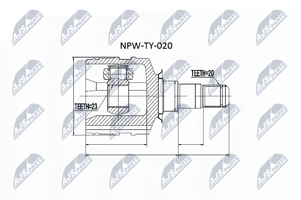 NTY Nivelsarja, vetoakseli NPW-TY-020