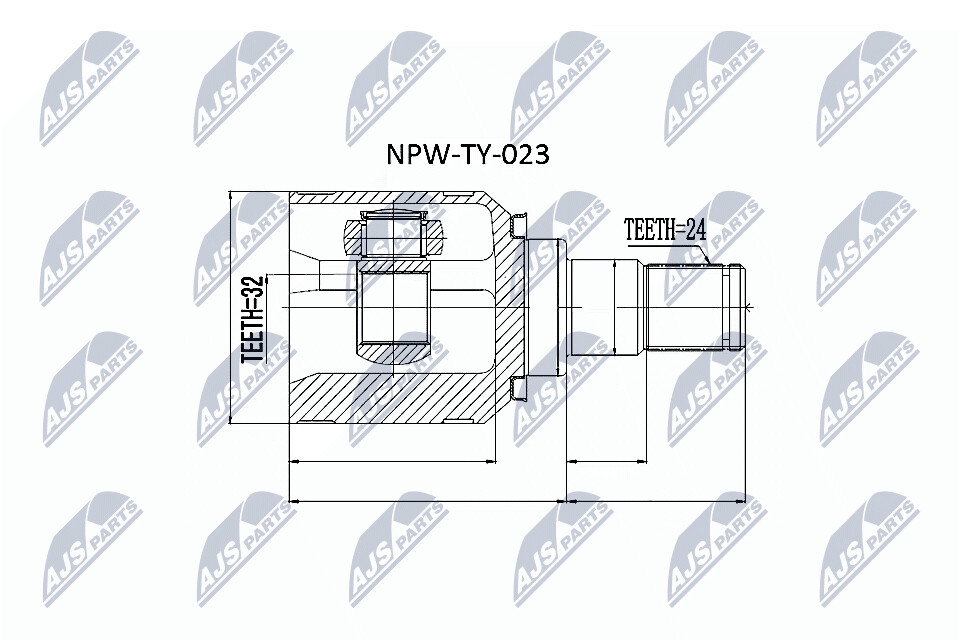 NTY Nivelsarja, vetoakseli NPW-TY-023