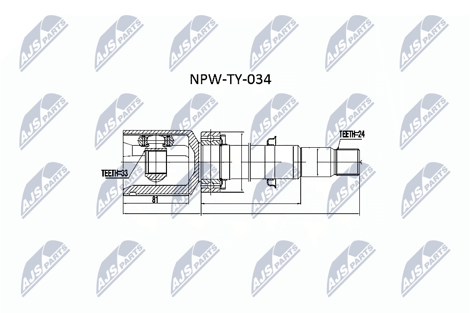 NTY Nivelsarja, vetoakseli NPW-TY-034