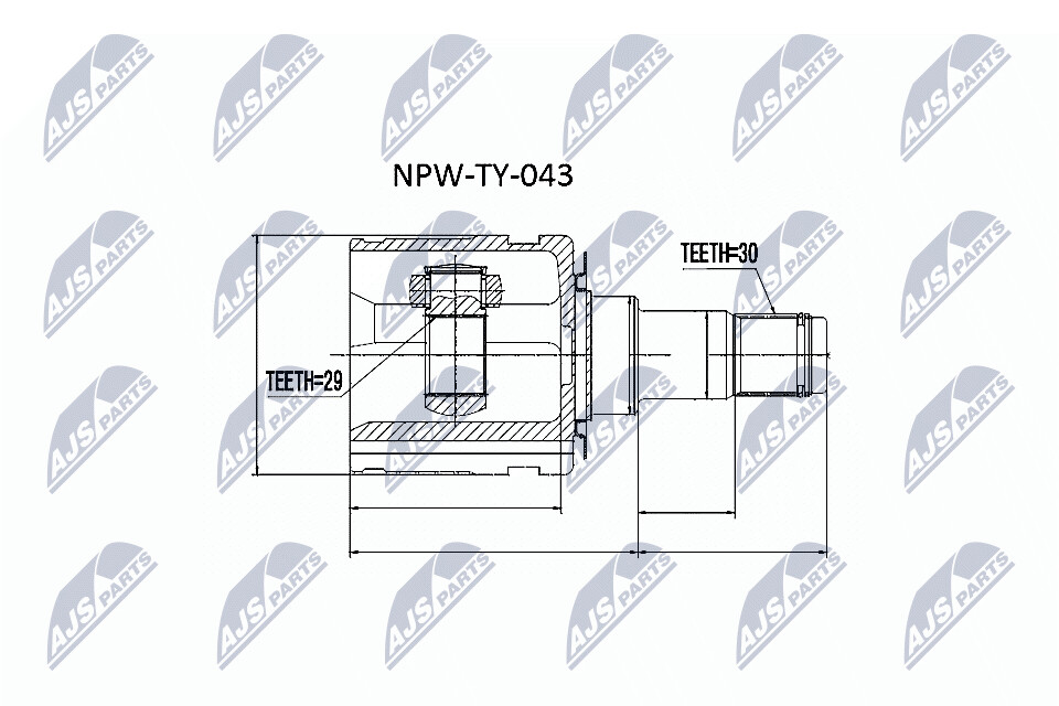 NTY Nivelsarja, vetoakseli NPW-TY-043