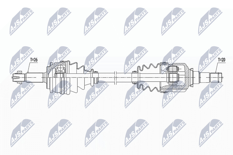 NTY Vetoakseli NPW-TY-135