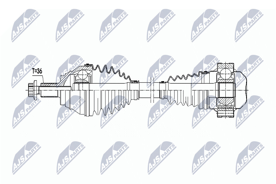 NTY Vetoakseli NPW-VW-063