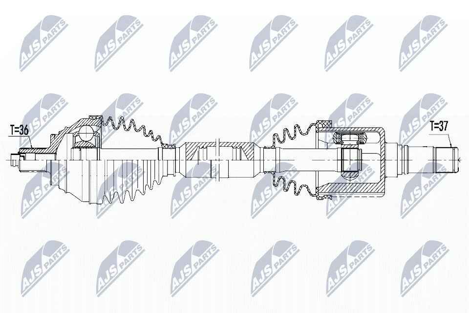 NTY Vetoakseli NPW-VW-083