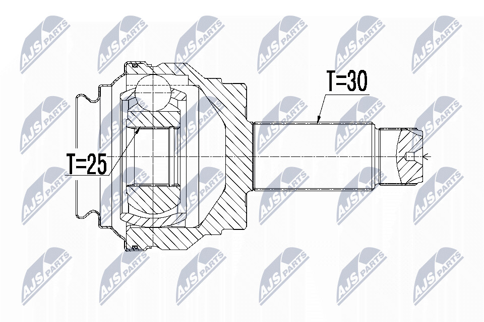 NTY Veovõlli otsa komplekt NPZ-BM-014