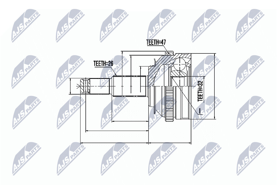 NTY Veovõlli otsa komplekt NPZ-CH-001