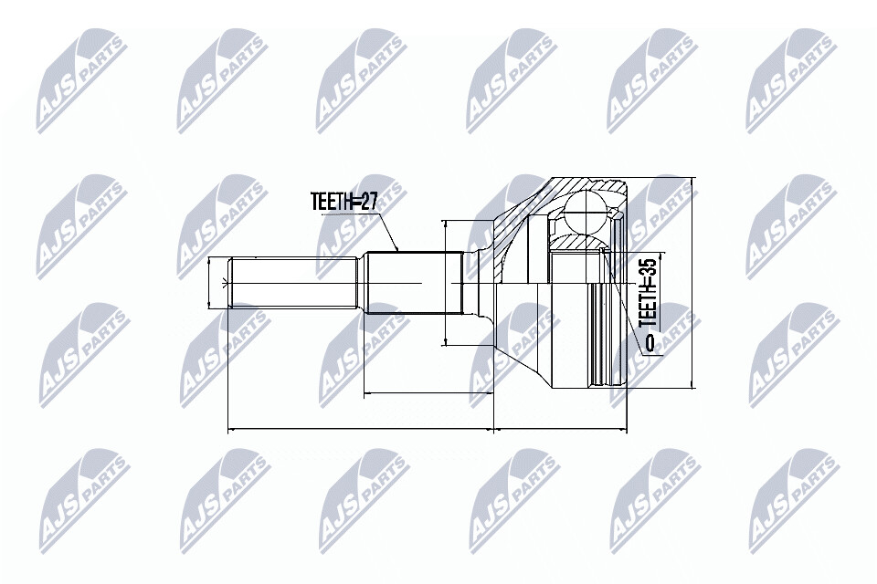 NTY Veovõlli otsa komplekt NPZ-CH-011