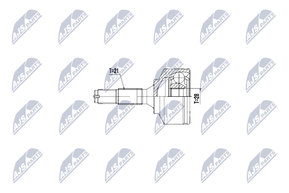 NTY Veovõlli otsa komplekt NPZ-CT-025