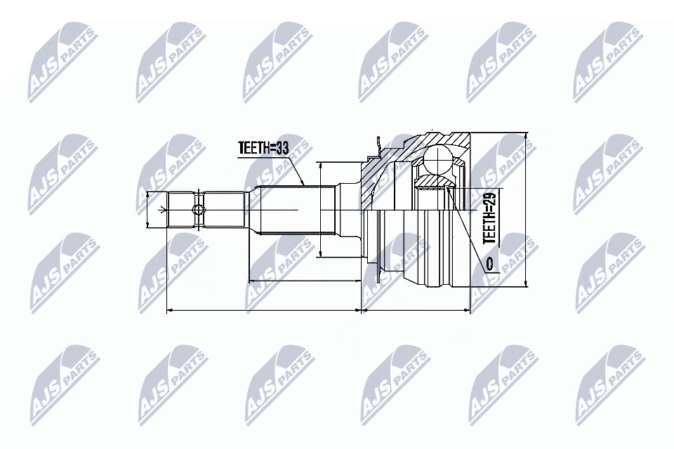 NTY Veovõlli otsa komplekt NPZ-DW-002