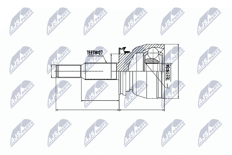NTY Veovõlli otsa komplekt NPZ-FR-002