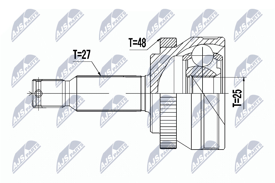 NTY Veovõlli otsa komplekt NPZ-HY-517