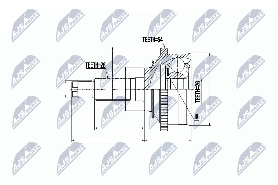 NTY Veovõlli otsa komplekt NPZ-KA-310