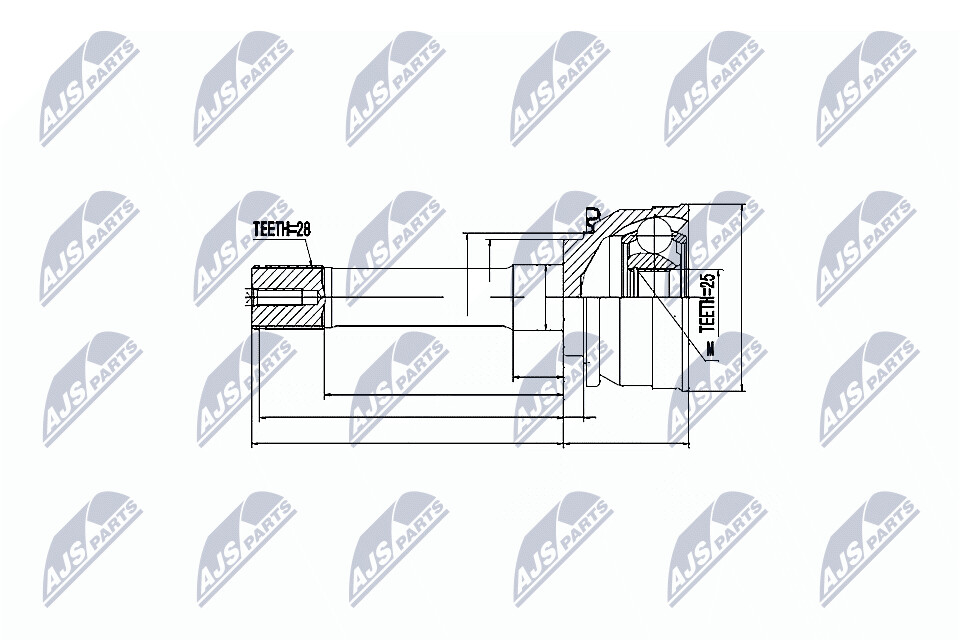 NTY Ledsats, drivaxel NPZ-MS-007