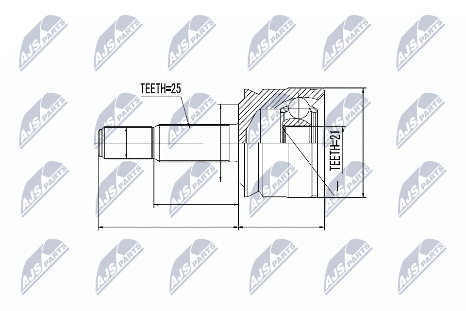 NTY Veovõlli otsa komplekt NPZ-MS-020